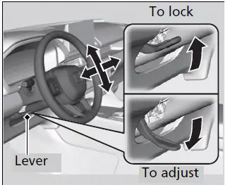 Adjusting the Steering Wheel - Honda Pilot 2023