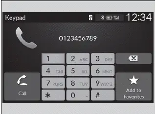 To make a call using a phone number