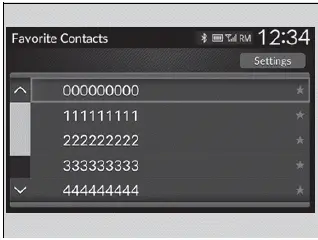 To make a call using a favorite contact