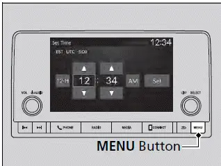 Adjusting the Clock - Honda Pilot 2023