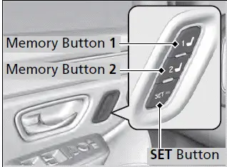 Storing a Position in Memory - Honda Pilot 2023