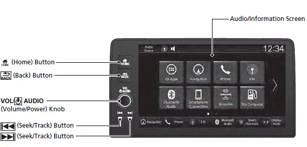 Models with 9-in. Color Touchscreen - 2024 Honda Pilot