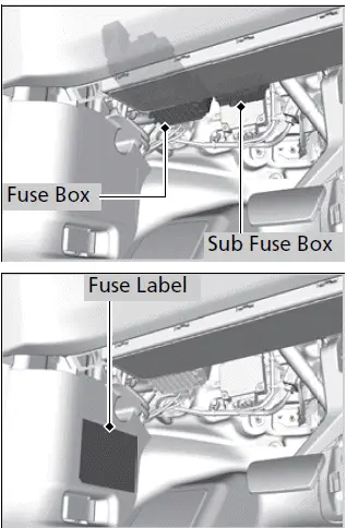 Fuses / Driver's Side Interior Fuse Box | 2023-2024 Honda Pilot