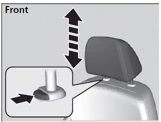 2023 Honda Pilot - Make sure head restraints are in place and positioned properly before driving