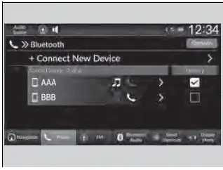 Bluetooth HandsFreeLink - Models with 9-in. Color Touchscreen