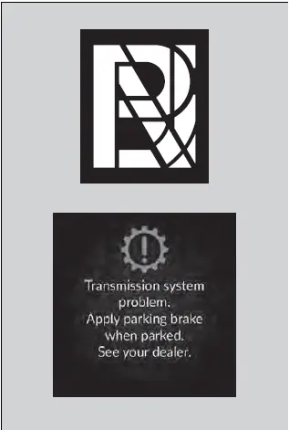 If the Transmission System Indicator Blinks along with the Warning Message | 2023-2024 Honda Pilot