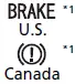 Parking Brake and Brake System Indicator (Red) - Honda Pilot 2023