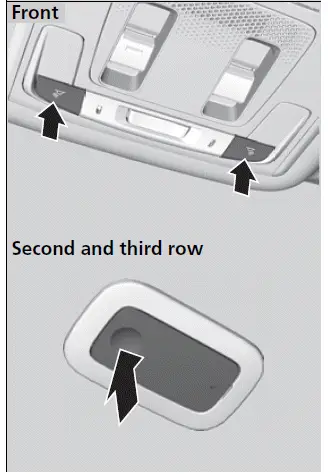 2023 Honda Pilot - Interior Convenience Items / Map Light Switches