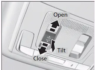 Honda Pilot 2023 - Using the Panoramic Roof Switch