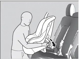 203 Honda Pilot - Child Safety / Installing a Child Seat with a Lap Seat Belt