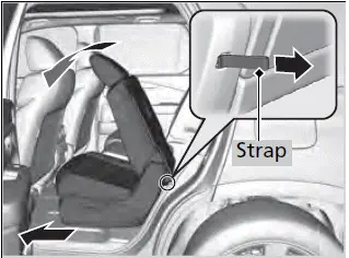 2023 Honda Pilot - Seats / The whole seat slides forward