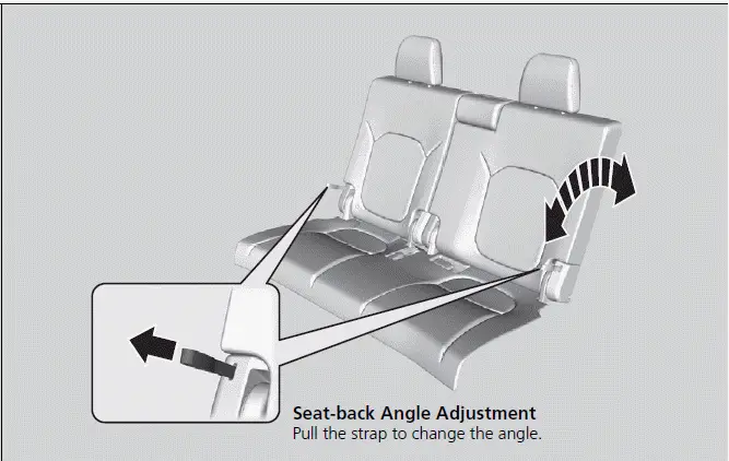 2023 Honda Pilot - Seats / Third Row Seats / Adjusting the Seat Positions