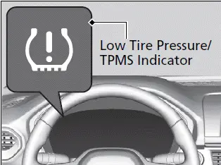 Tire Pressure Monitoring System (TPMS) with Tire Fill Assist | Honda Pilot 2023