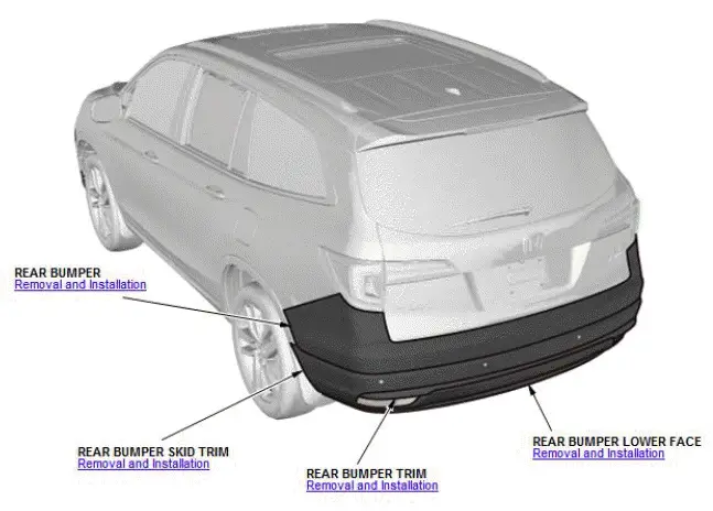 Honda Pilot. Component Location Index Info