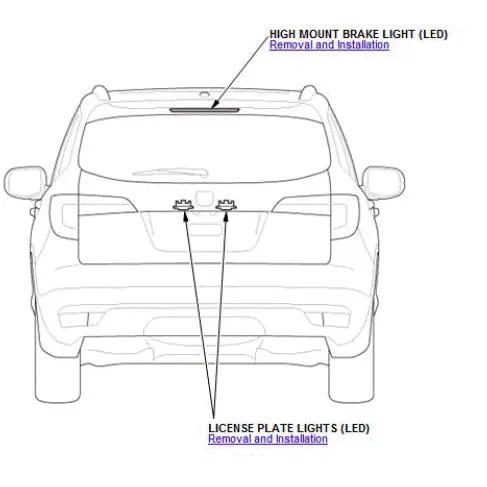 Honda Pilot. Component Location Index Info