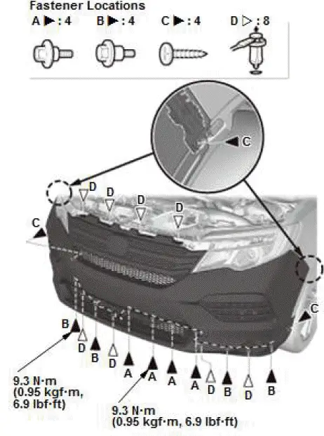 Honda Pilot. Remove, Install, Replace, Check info