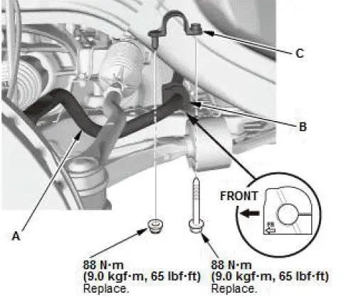 Honda Pilot. Remove, Install, Replace, Check info