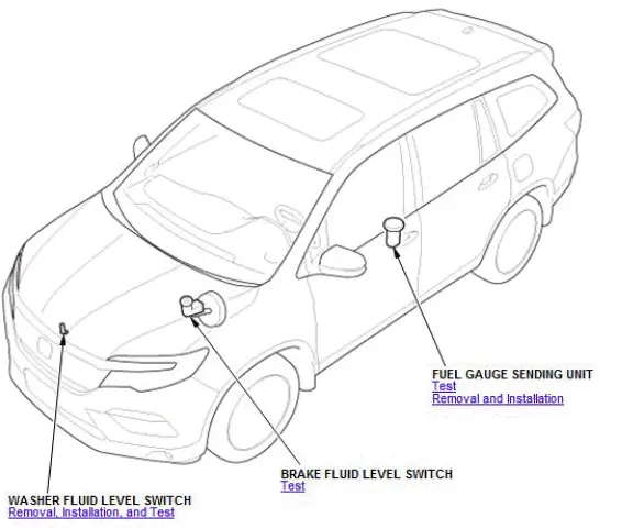 Honda Pilot. Component Location Index Info