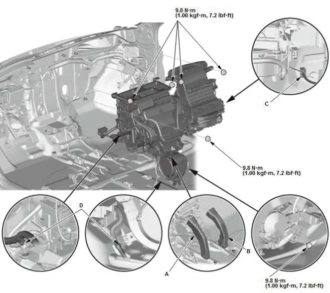 Honda Pilot. Remove, Install, Replace, Check info