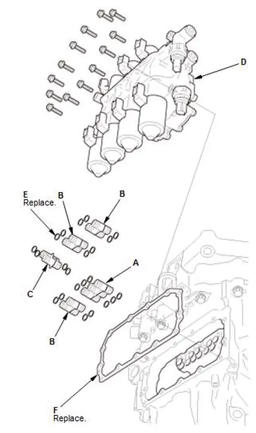 Honda Pilot. Remove, Install, Replace, Check info