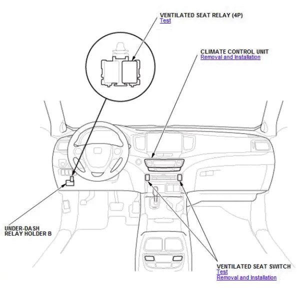 Honda Pilot. Component Location Index Info